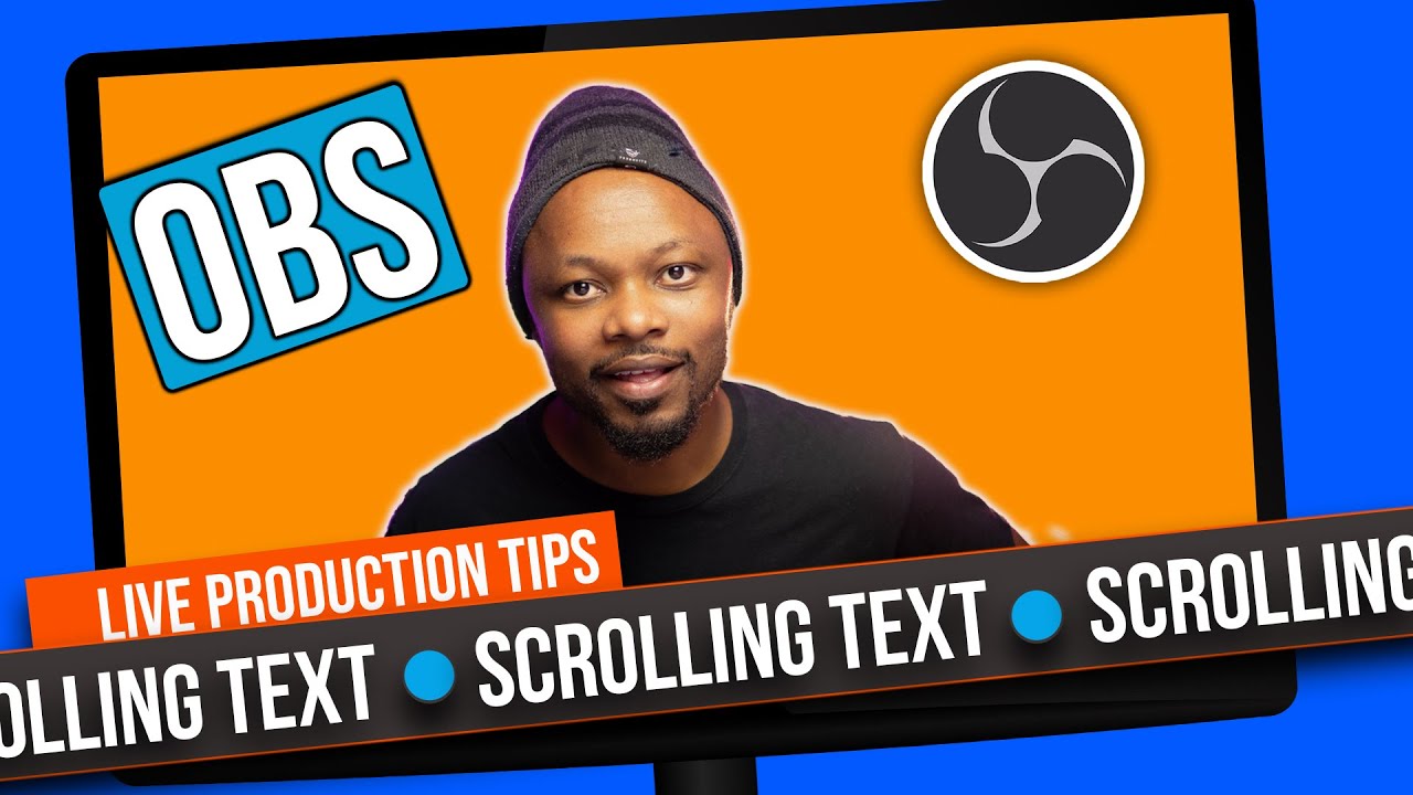 Create a SCROLLING TEXT In OBS Studio in 3 minutes