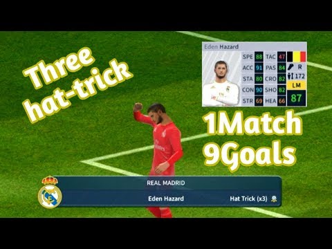 Eden Hazard you Little beauty 1 Match 9 Goals| Three hat-trick| Dream League Soccer | DREAM GAMEplay Video