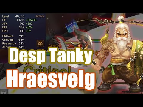 【Summoners War | Curry's RTA】The Power Despair Revenge Hraesvelg, he is so tanky like wind monkey!