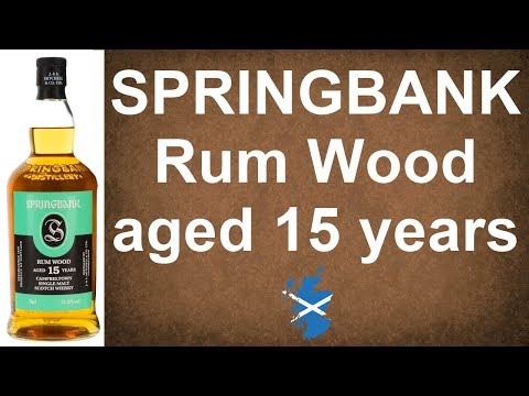 Springbank 15 year old Rum Cask Matured Single Malt Scotch Whisky Review #315  from WhiskyJason