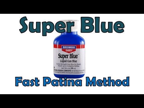 How to use Super Blue to put a quick Patina on your Carbon Steel knives.