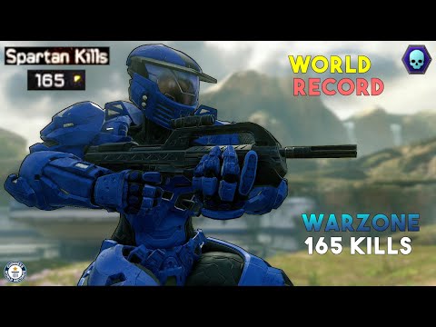 165 KILLS WORLD RECORD WARZONE GAMEPLAY - Halo 5 (2PPK)