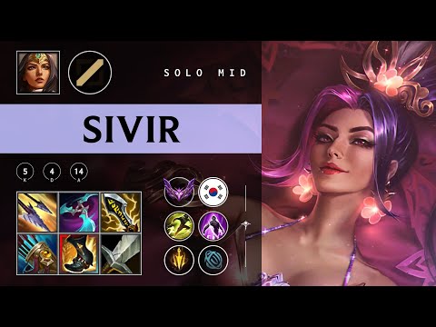 Sivir Mid vs Twisted Fate - KR Master Patch 25.22