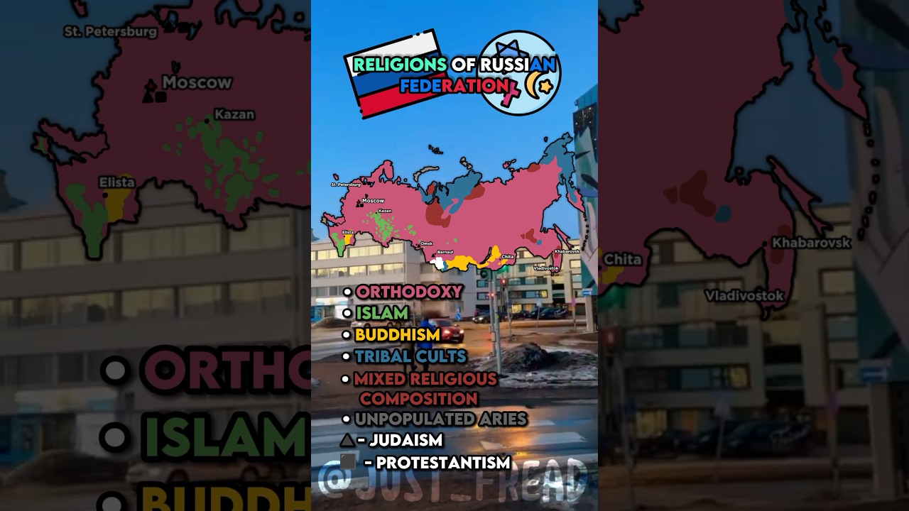 [Mapping / Maps] Religions of Russian Federation