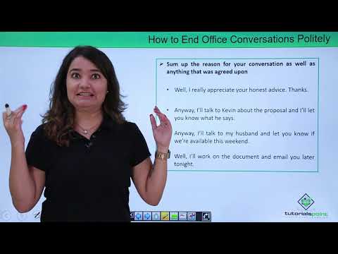 How to End Office Conversations Politely
