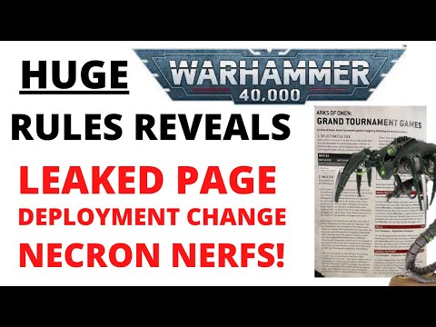 BIG Warhammer 40K Rules Reveals - Arks of Omen and Necron Nerfs!