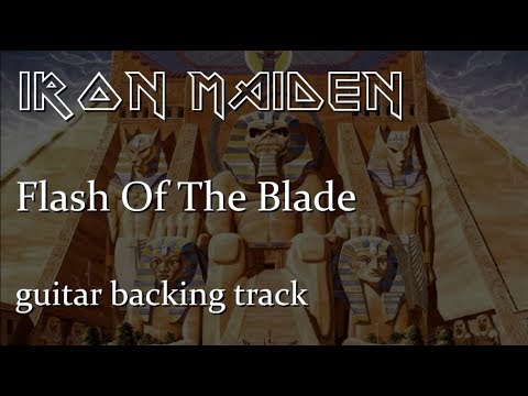 Iron Maiden - Flash Of The Blade (con voz) Backing Track