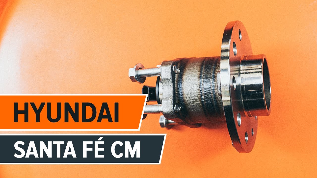 Cómo cambiar: cojinete de rueda de la parte trasera - Hyundai Santa Fe CM | Guía de sustitución
