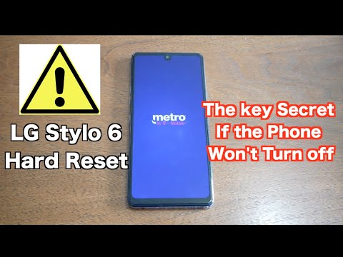 LG Stylo 6 How to hard Reset, Removing PIN, Password, Fingerprint pattern