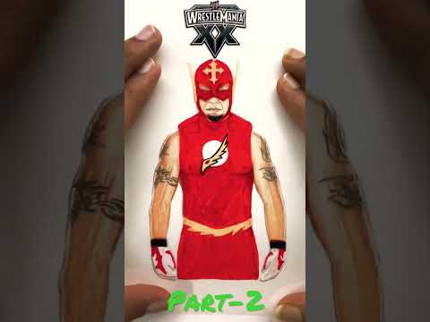Reymysterio journey Drawing | Part-2 | ATA | Vertical video.