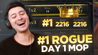 I'm the Highest Rated Rogue on MOP on Day 1