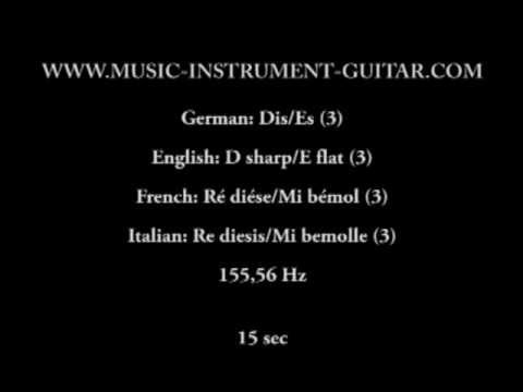 Tempered note - D sharp/E flat 3