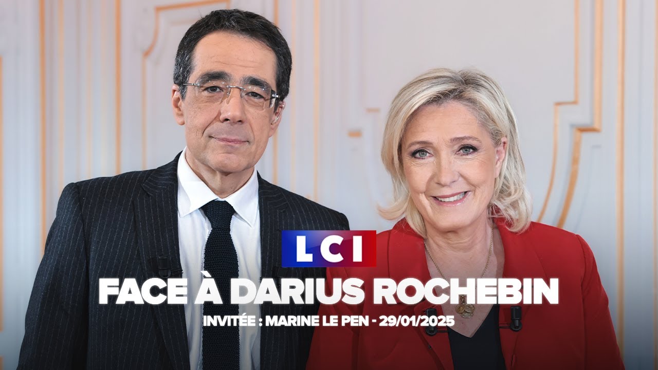 Marine Le Pen, invitée de Darius Rochebin sur LCI (29/01/2025)