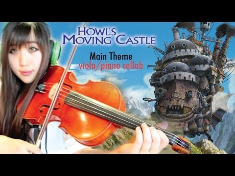 Howl's Moving Castle ~ Main Theme (viola/piano) duet ft. KevinsKeys *Happy 100 videos!*