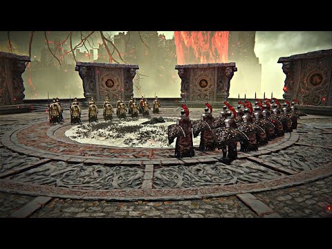 Redmane Knights vs Leyndell Knights| Elden Ring NPC Battle #2