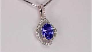 Tanzanite Pendant 1.29 Carat Blue Violet Vivid Color
