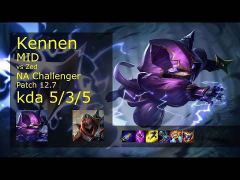 Rank 2 NA Kennen Mid: Kennen vs Zed