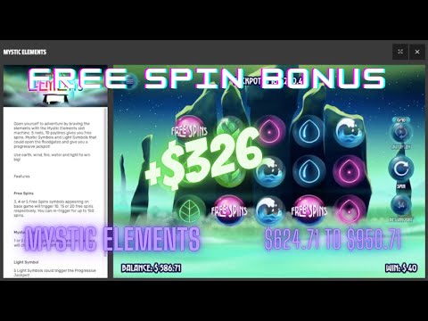 Mystic Elements Free Spins Bonus ($300+)