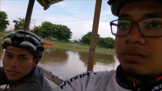 gowes gayeng to pantai samping marina sambil naik perahu