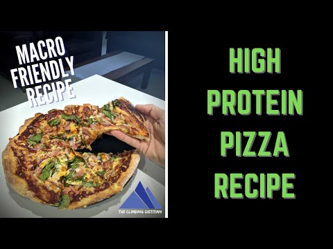 High Protein, Low-Calorie Pizza (only 2 ingredients) || Sports Dietitian Approved Recipe