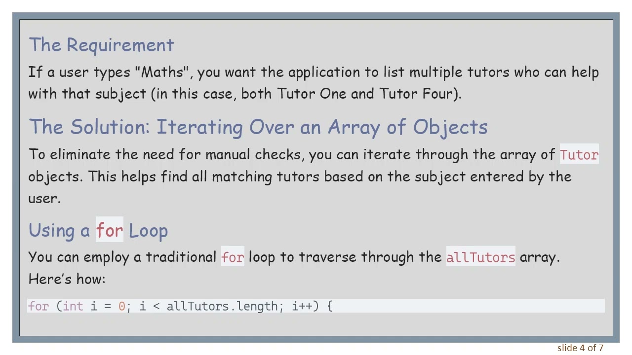 Efficiently Iterate an Array of Objects in Java
