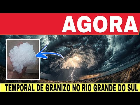 🚨TEMPORAL causa prejuízos no RIO GRANDE DO SUL hoje CHUVA de GRANIZO -15/11/25 