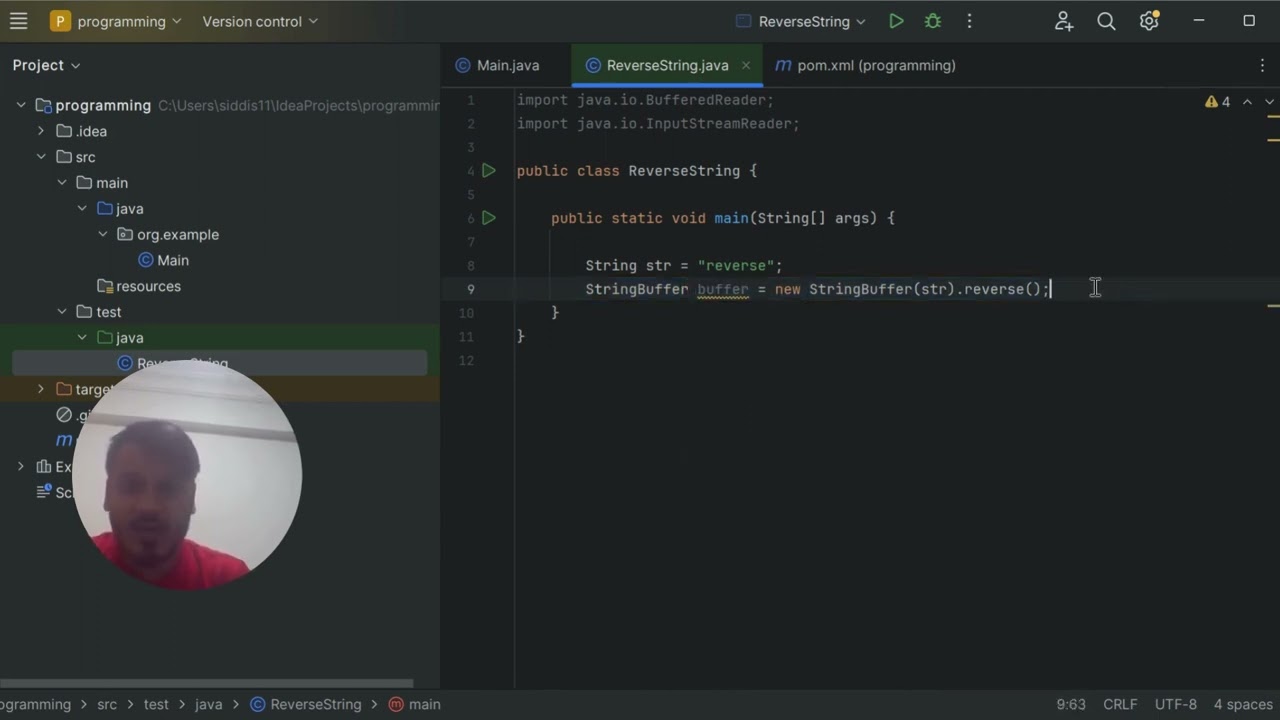 Reverse A String In Java | Program To Reverse A String | Reverse String In Java | [Simple and Easy]