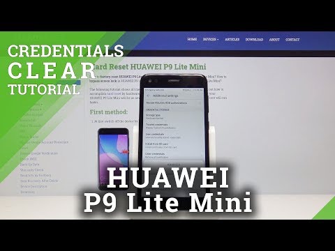 How to Clear Credentials in Huawei P9 Lite Mini - Wipe Stored Certificates