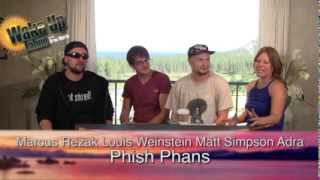Phish fans Lous Weinstein, Matt Simpson, and Marcus Rezak of Digital Tape Machine