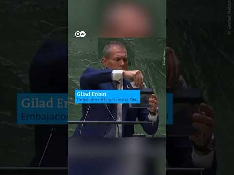 Embajador de Israel ante la ONU “tritura” la Carta de Naciones Unidas ante votación sobre Palestina