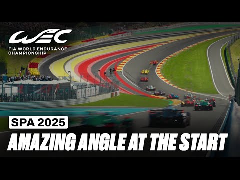 Amazing Race Start Angle at Eau Rouge 4K | TotalEnergies 6 Hours of Spa | FIA WEC