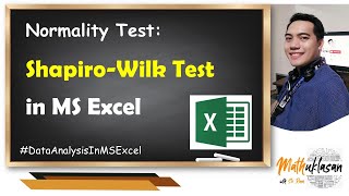 Normality Test| Shapiro-Wilk Test || Data Analysis in MS Excel
