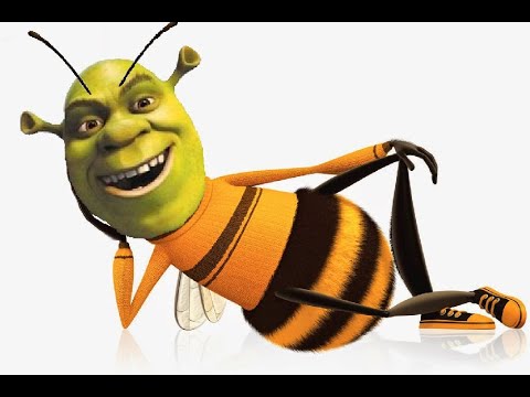 Bad Apple but black is replaced with Bee Movie and white is replaced with Shrek