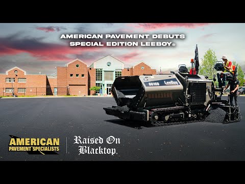 ULTIMATE PAVING MACHINE - American Pavement debuts Raised On Blacktop® Special Edition LeeBoy 8616D
