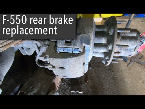 2012 F550 rear brake replacement