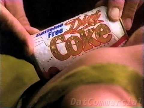 Diet Coke Commercial (1996) Can Massage Caffiene Free Coca Cola