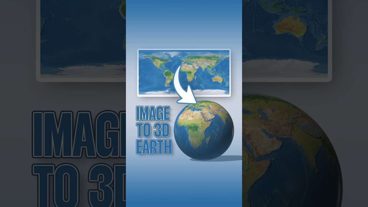 How to Make a world map image to 3D Earth in photoshop #gkgraphix53