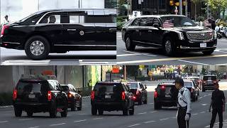 Download lagu Donald Trump Joins The Biggest Presidential Motorcades With Over 10,000 Police Cars in Malaysia mp3