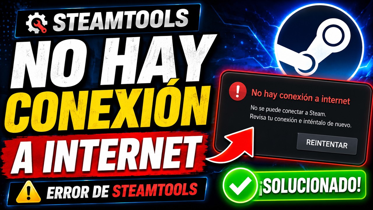 SteamTools Error "No hay conexion a internet" SOLUCIÓN