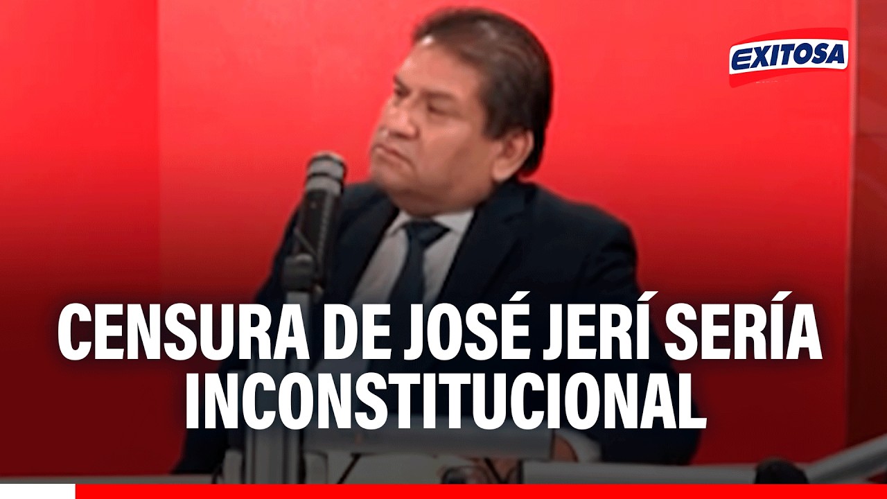 🔴🔵 “Si sacan con censura a José Jerí, se está haciendo un golpe de Estado”