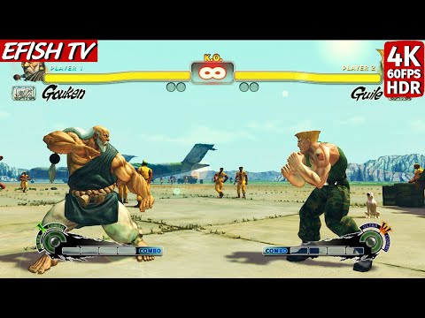 Gouken vs Guile (Hardest AI) - Ultra Street Fighter IV