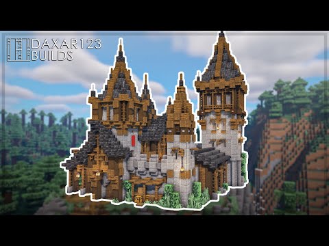 CASTLE On HILL | HOW to Build a Medieval BASE / FORT / CASTLE / KEEP Minecraft TUTORIAL