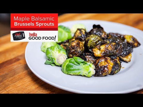 Maple Balsamic Brussels Sprouts
