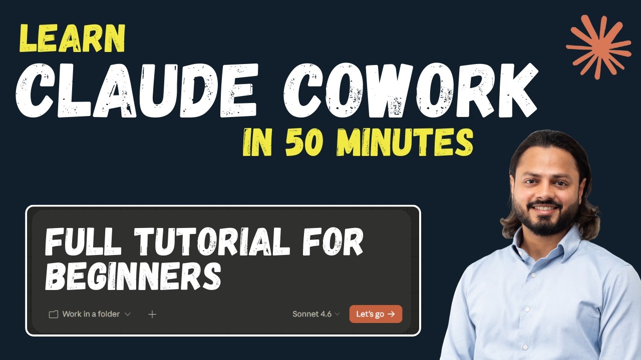 Claude Cowork Tutorial (Beginner → Advanced) | Setup, Prompts, Plugins, Connectors