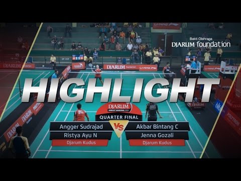 Angger Sudrajad/Ristya Ayu N (Djarum Kudus) VS Akbar Bintang/Jenna Gozali (Djarum Kudus)