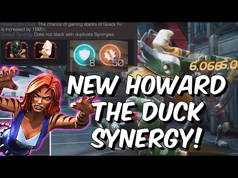 Does the NEW Tigra Synergy Give Howard The Duck GOD TIER Damage?! - Marvel Contest of Champions