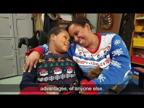 Shanice's daughter Victoria attends Lavelle School for the Blind