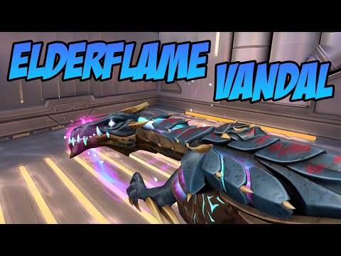 BLUE ELDERFLAME VANDAL SKIN GAMEPLAY LEVEL 6 - VALORANT