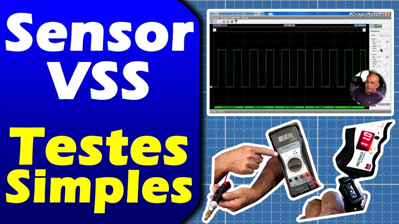 Como Testar Sensor de Velocidade com Osciloscópio, Multímetro e Frequencímetro #OragioResponde