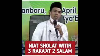 Download lagu Ustadz Abdul Somad - niat sholat witir 3 rekaat 2 salam mp3